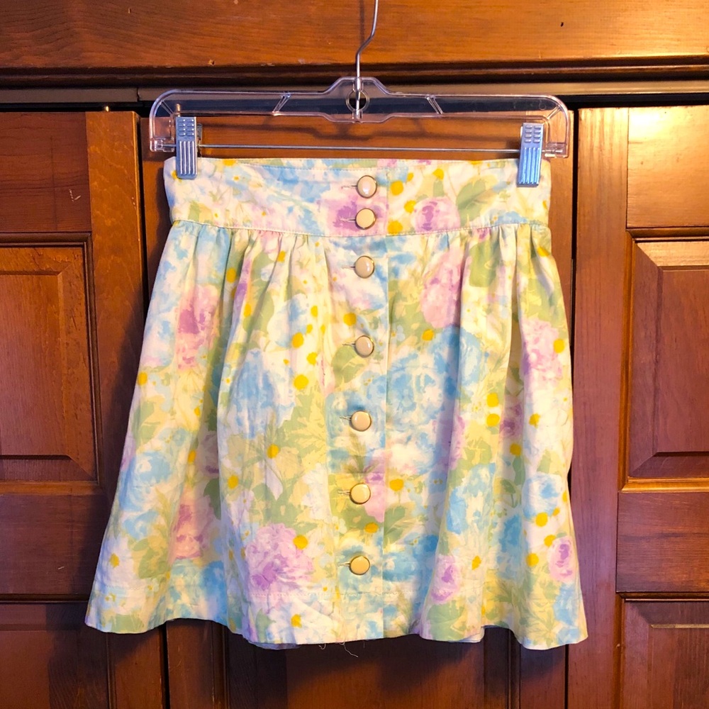 H&M Mini  Floral Skirt Size 4